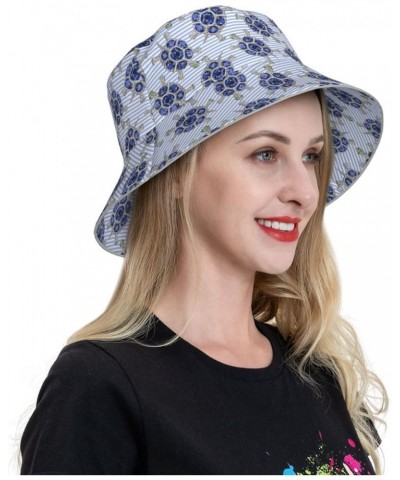 Various Languages Mother Women's Bucket Hats Unisex Double-Side-Wear Reversible Bucket Hat with Reflective Strips Turtle With...