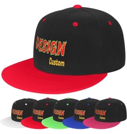 Customized Cap Your Design Here,Personalized Caps,Custom Hats Design Your Own Classic Mens Womens Trucker Cap Red $9.05 Baseb...