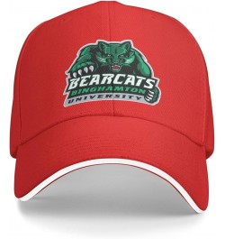 Binghamton University Unisex Classic Hat Adjustable Fashion Casquette for Men Women Red $8.73 Baseball Caps