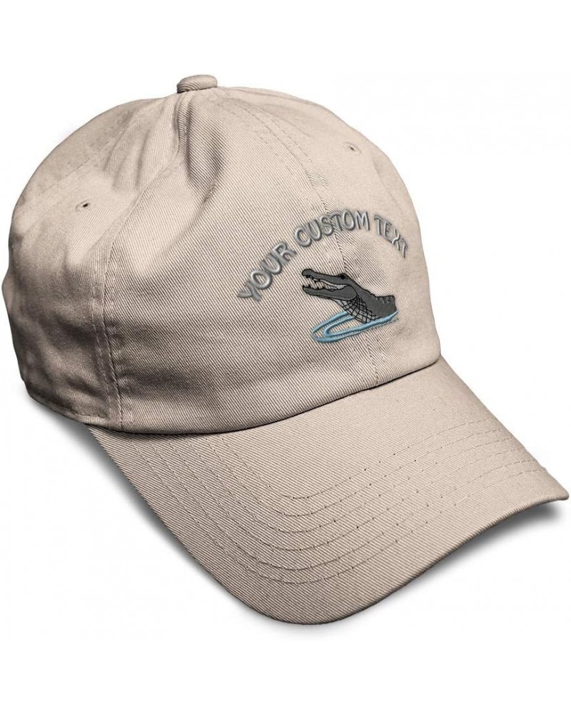 Soft Baseball Cap Wildlife Alligator Crocodile Reptile Wild Animals Antelope Cotton Dad Hats for Men & Women Stone Personaliz...