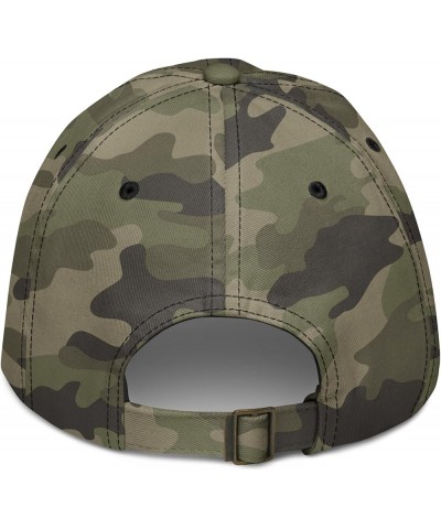 Transcendent Arched Letters Adjustable Baseball Hat Green Camo $15.11 Baseball Caps