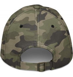 Transcendent Arched Letters Adjustable Baseball Hat Green Camo $15.11 Baseball Caps