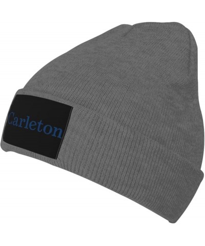 Carleton College Stretch Knit Hat for Men Women Winter Warm Cap Deep Heather $7.50 Skullies & Beanies