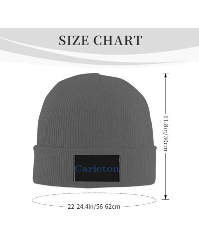 Carleton College Stretch Knit Hat for Men Women Winter Warm Cap Deep Heather $7.50 Skullies & Beanies