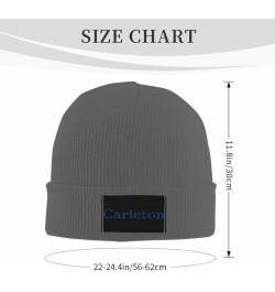 Carleton College Stretch Knit Hat for Men Women Winter Warm Cap Deep Heather $7.50 Skullies & Beanies