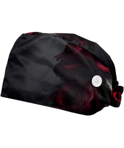 Bouffant Nurse Hats,Workout Hat with Buttons and Cotton Sweatband L707f7aatf $9.59 Skullies & Beanies