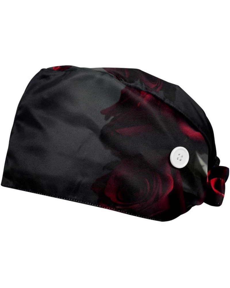 Bouffant Nurse Hats,Workout Hat with Buttons and Cotton Sweatband L707f7aatf $9.59 Skullies & Beanies