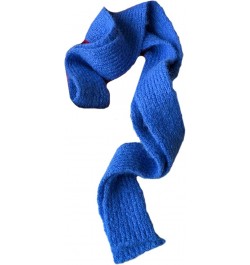 Soft Knitting Long Scarf For Adult Casual Winter Warm Punk Scarf Women Men Unisex Neck Warmer Decorative Scarves Women Blue $...