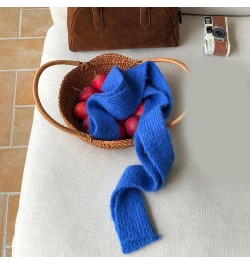 Soft Knitting Long Scarf For Adult Casual Winter Warm Punk Scarf Women Men Unisex Neck Warmer Decorative Scarves Women Blue $...