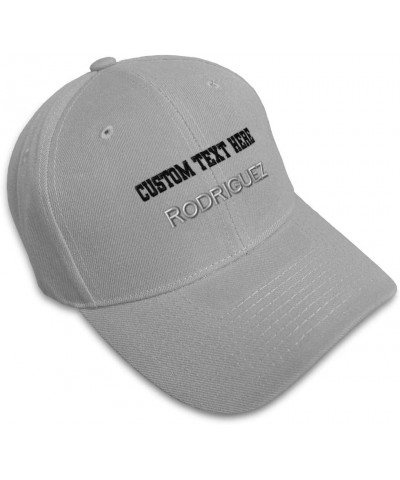 Baseball Cap Rodriguez Last Name Spanish Embroidery Foreign Languages Gray Personalized Text Here $11.61 Baseball Caps