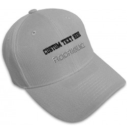 Baseball Cap Rodriguez Last Name Spanish Embroidery Foreign Languages Gray Personalized Text Here $11.61 Baseball Caps