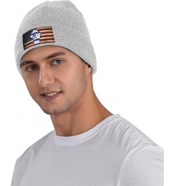 Israeli Flag Beanie for Men Women Black Winter Hat Warm Knit Cuffed Beanies Gray $12.53 Skullies & Beanies