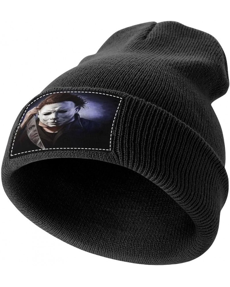 Knitted Beanie Hat Halloween Michael Myers Winter Hats Knitted Cap Daily Casual Hat for Men and Womens Black-Style-4 One Size...