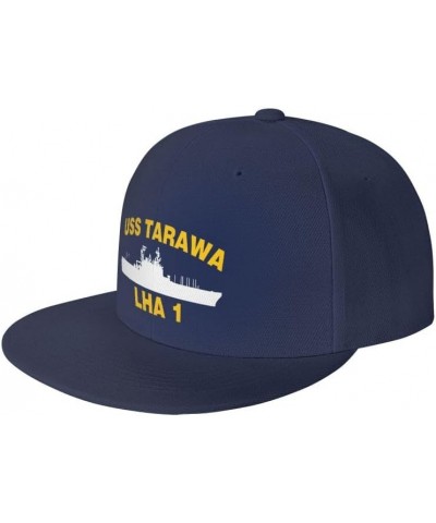 USS Tarawa LHA 1 Flag-Trucker Hats Denim Hats Cowboy Knit hat Baseball Caps Fisherman's hat Navy Blue $13.36 Baseball Caps