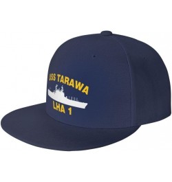 USS Tarawa LHA 1 Flag-Trucker Hats Denim Hats Cowboy Knit hat Baseball Caps Fisherman's hat Navy Blue $13.36 Baseball Caps