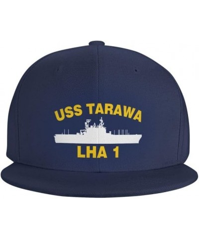 USS Tarawa LHA 1 Flag-Trucker Hats Denim Hats Cowboy Knit hat Baseball Caps Fisherman's hat Navy Blue $13.36 Baseball Caps