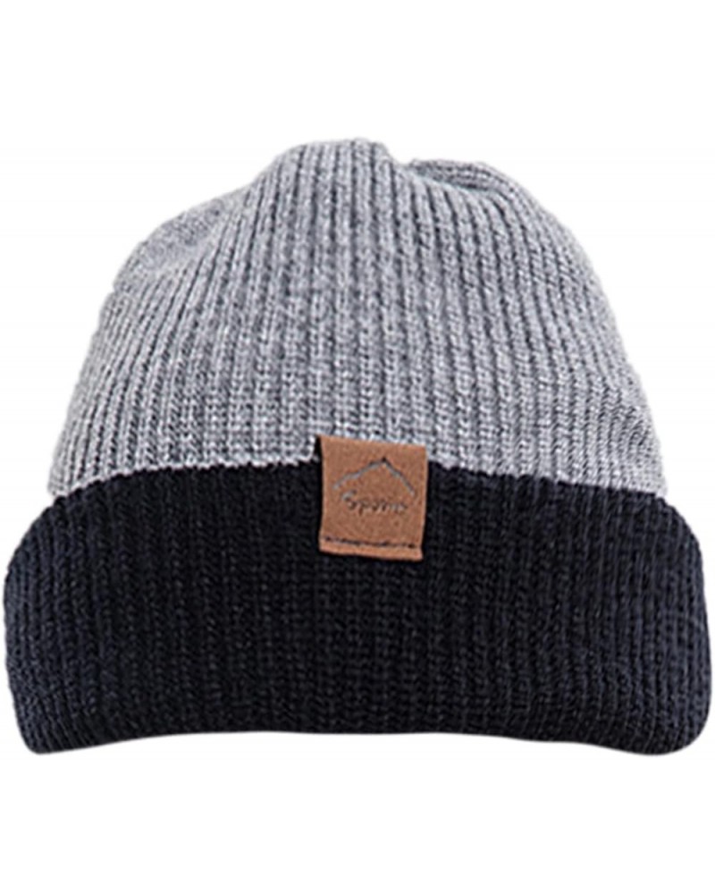 Beanie Hat for Men Women Soft Warm Slouchy Beanie Hat Fuzzy Lined Beanie Soft Daily Hat Grey-b $7.50 Skullies & Beanies