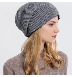 Beanie Hat for Men Women Soft Warm Slouchy Beanie Hat Fuzzy Lined Beanie Soft Daily Hat Grey-b $7.50 Skullies & Beanies