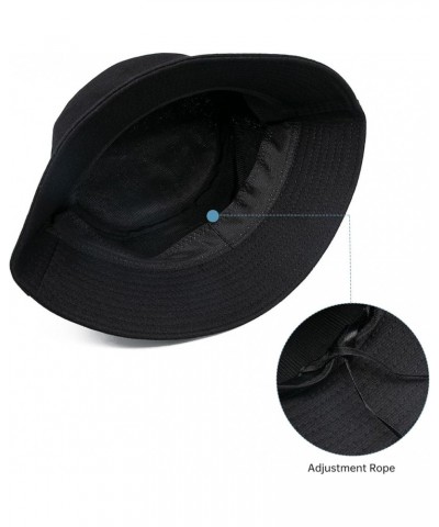 Bucket Hat for Women Men - Travel Sun Beach Embroidered Bucket Hat Unisex Fisherman Hat Outdoor Heart Black $10.24 Bucket Hats