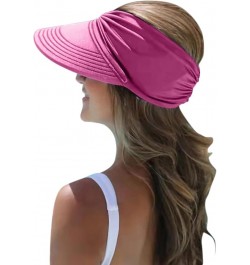 Ladies Womens Visor Wide Hat Summer Protection Face Beach Sports Cap Fishing Hat Womens Beach Hat Baseball Hat Summer Hot Pin...