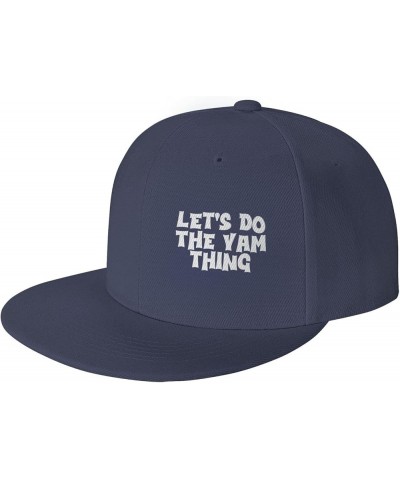 Women's and Men's Baseball Cap Let's do The yam Thing Low Profile Dad Hat Adjustable Casquette Cap,Black Navy Blue $10.46 Bas...