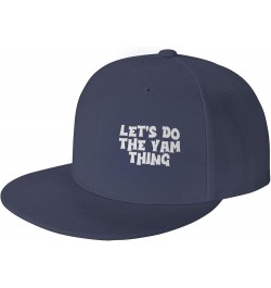 Women's and Men's Baseball Cap Let's do The yam Thing Low Profile Dad Hat Adjustable Casquette Cap,Black Navy Blue $10.46 Bas...