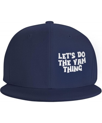 Women's and Men's Baseball Cap Let's do The yam Thing Low Profile Dad Hat Adjustable Casquette Cap,Black Navy Blue $10.46 Bas...