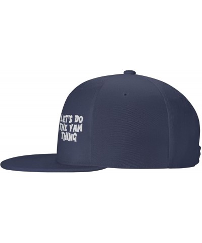 Women's and Men's Baseball Cap Let's do The yam Thing Low Profile Dad Hat Adjustable Casquette Cap,Black Navy Blue $10.46 Bas...