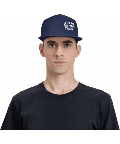 Women's and Men's Baseball Cap Let's do The yam Thing Low Profile Dad Hat Adjustable Casquette Cap,Black Navy Blue $10.46 Bas...