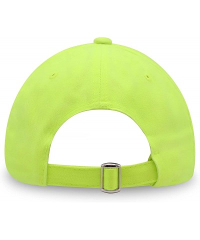 Dachshund Silhouette Premium Dad Hat Embroidered Cotton Baseball Cap Outline Neon Yellow $14.74 Baseball Caps