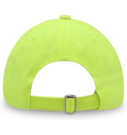 Dachshund Silhouette Premium Dad Hat Embroidered Cotton Baseball Cap Outline Neon Yellow $14.74 Baseball Caps