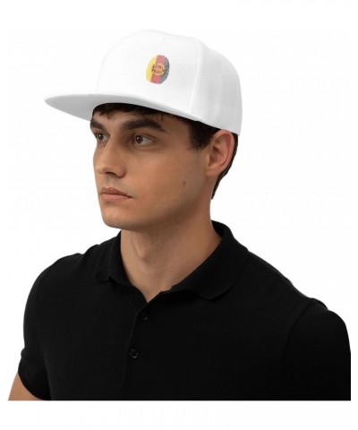 East Germany It's in My DNA Snapback Hat Baseball Cap for Men Women Hip Hop Style Flat-Brimmed Hats White $12.90 Baseball Caps