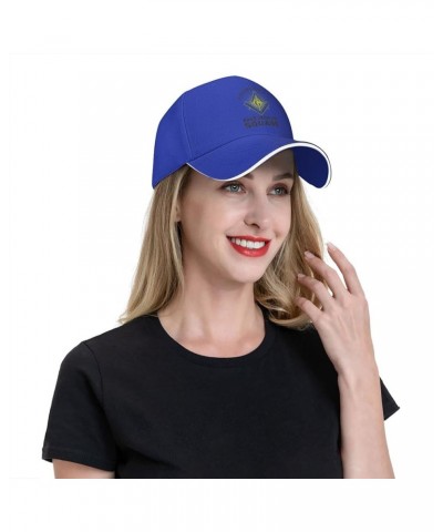 Meet Upon The Level Masonic Black Baseball Caps Black Men Hat for Women Dad Hat Ball Hat Adjustable Trucker Hat Blue $10.83 B...