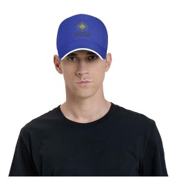 Meet Upon The Level Masonic Black Baseball Caps Black Men Hat for Women Dad Hat Ball Hat Adjustable Trucker Hat Blue $10.83 B...