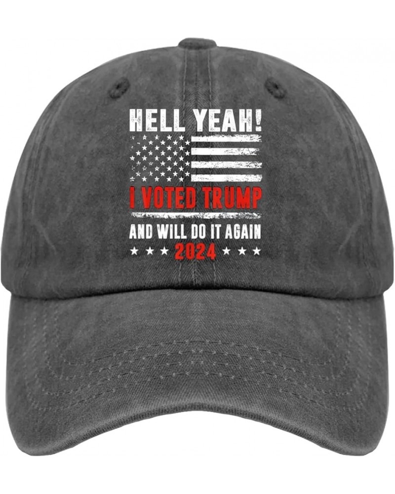 Vote Hats I Vote Trump and I Will Do It Again Hat for Womens Mens Pigment Black Running Hats Bucket Hat Pigment Black $12.64 ...