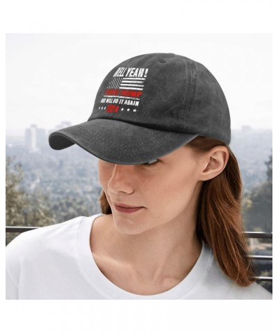 Vote Hats I Vote Trump and I Will Do It Again Hat for Womens Mens Pigment Black Running Hats Bucket Hat Pigment Black $12.64 ...