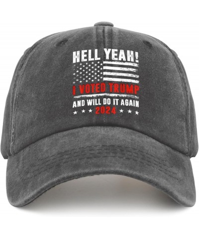 Vote Hats I Vote Trump and I Will Do It Again Hat for Womens Mens Pigment Black Running Hats Bucket Hat Pigment Black $12.64 ...