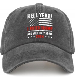 Vote Hats I Vote Trump and I Will Do It Again Hat for Womens Mens Pigment Black Running Hats Bucket Hat Pigment Black $12.64 ...