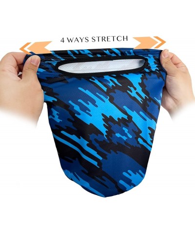 Balaclava Face Mask Men Women Lightweight for Ski Hunting Cycling Fishing Graffiti Blue $9.43 Balaclavas