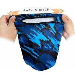 Balaclava Face Mask Men Women Lightweight for Ski Hunting Cycling Fishing Graffiti Blue $9.43 Balaclavas