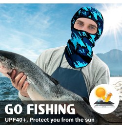 Balaclava Face Mask Men Women Lightweight for Ski Hunting Cycling Fishing Graffiti Blue $9.43 Balaclavas