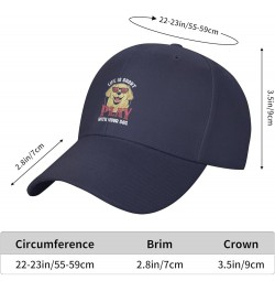 Short Life Play with Your Dog Hat Baseball Cap Fashion Dad Hat Curved Brim Snapback Caps for Men Women Navy Blue $9.16 Baseba...