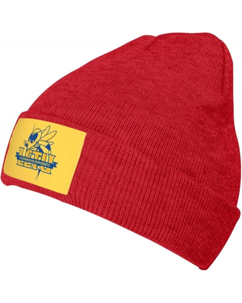 LeTourneau University Logo Stretch Knit Hat for Men Women Winter Warm Cap Red $7.36 Skullies & Beanies