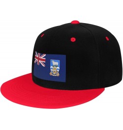 Flag of The Falkland Islands Snapback Hat for Men Women Baseball Cap Trucker Flat Bill Hats Dad Caps Red $13.09 Baseball Caps