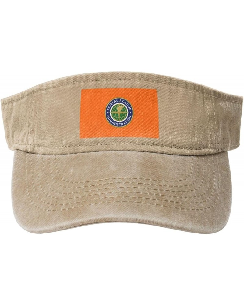 Flag of The United States Federal Aviation Administration Sun Hat Sun Visor Hats for Women Men Baseball Cap Golf Hats Natural...