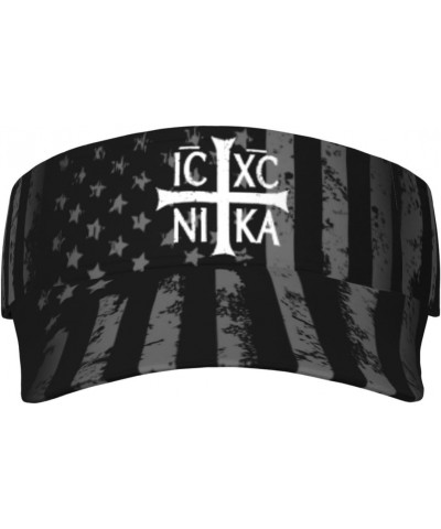 Ic Xc Nika Cross Christogram Orthodox Eastern Christianity Visor Cap Adjustable Uv Protection Sun Visor Hats Empty Top Baseba...