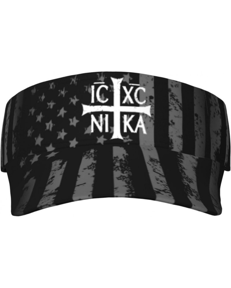 Ic Xc Nika Cross Christogram Orthodox Eastern Christianity Visor Cap Adjustable Uv Protection Sun Visor Hats Empty Top Baseba...