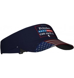 Pritzker Sucks Visor Cap Adjustable Uv Protection Sun Visor Hats Empty Top Baseball Hat for Women and Men Black $15.46 Visors