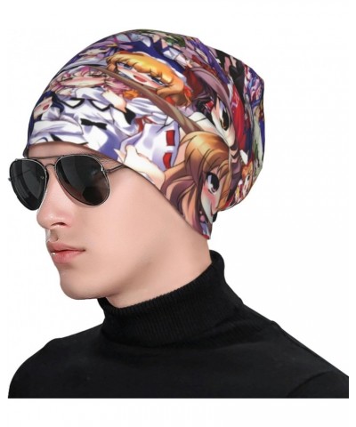 Anime Touhou Project Knit Hat Beanie Cap Casual Skull Chapeau for Outdoor House Travel Beach Black $10.59 Skullies & Beanies