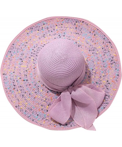 Women's Church Fascinator Bridal Tea Party Wedding Hat Chew Hat Purple-c $7.34 Sun Hats